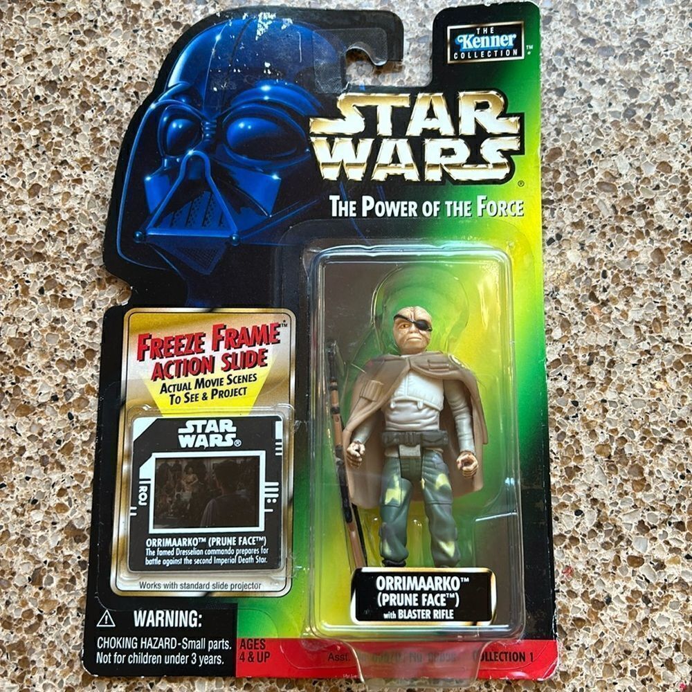 Star ⭐️ Wars 1998 Prune Face aka Orrimaarko Hasbro New in Box 📦 (with Blaster)